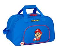 Super Mario Play Sac de Sport, Sac à Dos, idéal pour Les Enfants de différents âges, Confortable et Polyvalent, qualité et résistance, 40 x 23 x 24 cm, Bleu/Rouge, Bleu/Rouge, Estándar, Décontracté