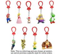 Super Mario Porte-clés Backpack Buddies à collectionner - 9 modèles - Sachet surprise - Modèle aléatoire