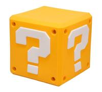 Paladone Lampe Super Mario Bloc SquishyGlo – Veilleuse LED silicone rechargeable officielle Nintendo
