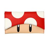 Super Mario Red Mushroom Juniors Flap Portefeuille 3 volets pour femme, Multicolore, Taille unique