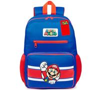 Super Mario Sac a Dos Enfant Garçon Fille Cartable Scolaire 6 Compartiments Sac Primaire Voyage Rentrée Cadeau Gamer