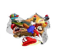 Super Mario Stickers muraux 3d Home Decor Chambre ? coucher amovible en PVC Autocollant Papier mural Stickers Art pour chambre d'enfant 59?cm x 76?cm