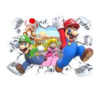 Super-Mario Stickers Muraux Enfants, 3D Stickers Mural, Stickers Muraux Chambre, Decoration Murale, pour la Chambre Enfants, Salon