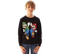 Super Mario Sweatshirt Boys Luigi Personnes Personnes Jumper à Manches Longues 13-14 Ans