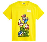 Super Mario Tee Shirt Enfant Garçon, T Shirt Coton Manches Courtes, Vêtement Garçon 4-12 Ans
