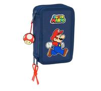 SAFTA - Trousse - triple, 37 pcs - Super Mario "Trick"