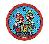 Mario Brothers GSM3047 Horloge murale Rouge/bleu