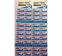 Super-max Razor Platinum Blades 20 Tucks of 5 Blades Each