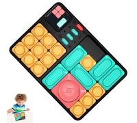 Super Maze Game - Compact Puzzle Entertainment, Toy Toy | Console de blocs coulissants améliorés avec défis chronométrés, autocollants numériques pour la construction de compétences, la maison, la cla