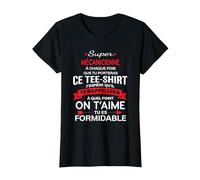 Super Mécanicienne on t'aime Cadeau Femme Mécanicienne T-Shirt, Femme, Noir, S