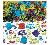 Super Mega Value Pack Confettis de type « Joyeux anniversaire » - 2,5 oz (1 pièce) - Parfait pour chaque célébration