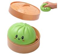 Super Megas Jouet Mystère Géant, Grosse Boule Anti-Stress Dumpling à Presser, Sensorielle Lente à Retourner (Vert)