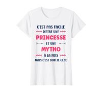 Super Menteuse mignonne Humour fille princesse Mytho T-Shirt