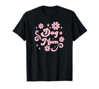 Super Mignon Boho Retro Flowers Best Ever Coolest Dog Mum T-Shirt