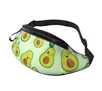 Super Mignon Vert avocats décontracté Fanny Taille Pack pour Hommes Femmes Ceinture réglable Sac de Taille pour Voyager randonnée Cyclisme Course Festival Rave