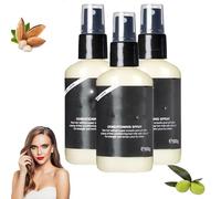 Super Milk Lot de 3 apprêts après-shampoing en spray, soin nourrissant et lisse, parfum d'amande de noix de coco