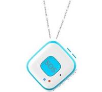 Super Mini Traceur Android iOs GPS Collier GSM Wifi AGPS Communication Sos Bleu
