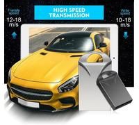 Super Mini USB Flash Drive U Disk Thumb Drive Suspension Drive with Waterproof and Dustproof and Shock Resistant (Black 32GB)