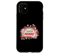 Super Mommy Floral Jolie Flowers Best Mom Mama pour la fête des mères Coque pour iPhone 11