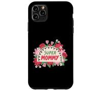 Super Mommy Floral Jolie Flowers Best Mom Mama pour la fête des mères Coque pour iPhone 11 Pro Max