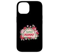 Super Mommy Floral Jolie Flowers Best Mom Mama pour la fête des mères Coque pour iPhone 14