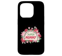 Super Mommy Floral Jolie Flowers Best Mom Mama pour la fête des mères Coque pour iPhone 15 Pro