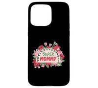 Super Mommy Floral Jolie Flowers Best Mom Mama pour la fête des mères Coque pour iPhone 15 Pro Max
