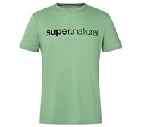 super.natural - 3D Signature Tee - Haut en mérinos - L - loden frost / jet black