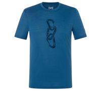 super.natural - Carabineri Tee - Haut en mérinos - 56 - XXL - ocean blue / blueberry