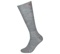 super.natural Chaussettes Wool Guardians 2 paires, laine mérinos, 45-48, cashmere grey/high risk red