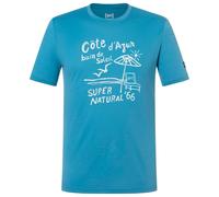 super.natural - Cote D'Azur Tee - Haut en mérinos - M - blue heaven / white stone