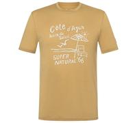 super.natural - Cote D'Azur Tee - Haut en mérinos - XXL - sahara / white stone