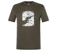 super.natural - Crevasse Tee - Haut en mérinos - S - black ink / various