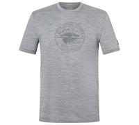 super.natural - Exploring Tee - Haut en mérinos - L - cashmere grey melange / cashmere grey melange