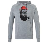 super.natural - Fav Sailor Hoodie - Sweat à capuche - XL - cashmere grey melange / jet black / high risk red