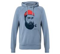 super.natural - Favourite Sailor Hoodie - Sweat à capuche en mérinos - 56 - XXL - flint stone / blueberry / high risk red