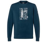 super.natural - Fishing Adventure Crew - Pull - L - blueberry / feather grey