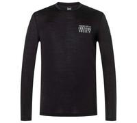 super.natural - Freeride Society L/S - Haut manches longues en mérinos - M - jet black / various