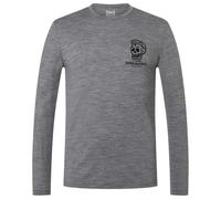 super.natural - Gravel L/S - Haut à manches longues - XL - cashmere grey melange / jet black
