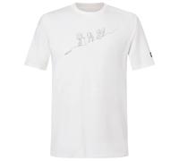 super.natural - Hiking Bio Cotton Tee - Haut en mérinos - M - white / eucalyptus