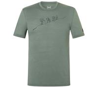 super.natural - Hiking Tee Exclusive - Haut en mérinos - XXL - eucalyptus / blueberry