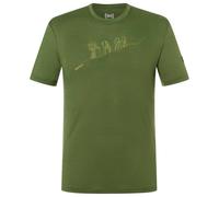 super.natural - Hiking Tee - Haut en mérinos - 52 - L - chive / dried tobacco
