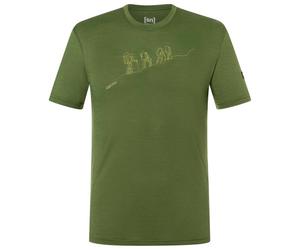 super.natural - Hiking Tee - Haut en mérinos - 56 - XXL - chive / dried tobacco