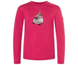 super.natural - Kid's Carski L/S - Sous-vêtement mérinos - 152 - anemone / various