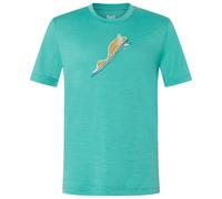 super.natural - Kid's Duck Dive Tee - Haut en mérinos - 116 - lagoon green / various