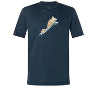 super.natural - Kid's Duck Dive Tee - Haut en mérinos - 128 - blueberry / various