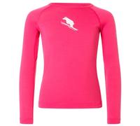 super.natural - Kid's Flear175 L/S - Sous-vêtement mérinos - 110 - pinky pink / natural white