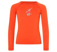 super.natural - Kid's Ski Bunny175 L/S - Sous-vêtement mérinos - 140 - chilli / various