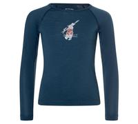 super.natural - Kid's Ski Bunny175 L/S - Sous-vêtement mérinos - 164 - blueberry / various