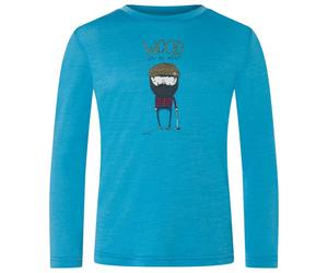 super.natural - Kid's Wood Crafti L/S - Haut en mérinos - 164 - blue heaven / various